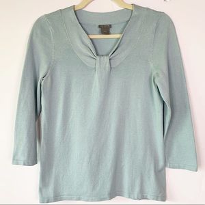 Ann Taylor 3/4 sleeve silk blend top size small
